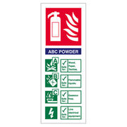 Powder Extinguisher ID Sign